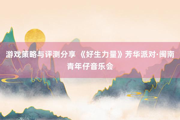 游戏策略与评测分享 《好生力量》芳华派对·闽南青年仔音乐会