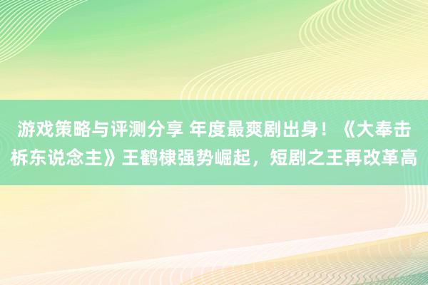 游戏策略与评测分享 年度最爽剧出身！《大奉击柝东说念主》王鹤棣强势崛起，短剧之王再改革高